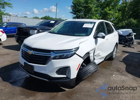 2024 Chevrolet Equinox Fwd Lt из США, поврежденный, VIN 3GNAXKEGXRL256851